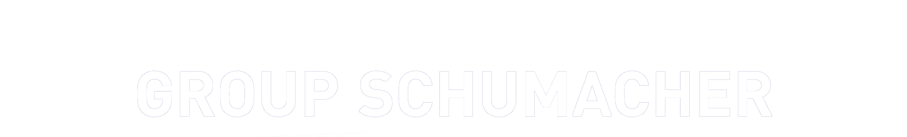 Das Bild zeigt den Text GROUP SCHUMACHER in fetten grünen Großbuchstaben auf einem schlichten weißen Hintergrund.